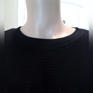 Magaschoni Black Textured Sweater Big & Tall 4X